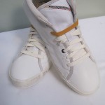 DIESEL MIDDAY WHITE LEATHER SHOES SNEAKERS 10.5 NIB
