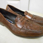 COLE HAAN BRAGANO WOVEN LEATHER LOAFER SHOES MENS 11 D NICE!