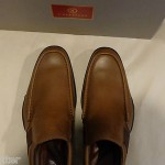 NEW COLE HAAN MEN MAXWELL SLIP ON 8 MENS LIGHT BROWN CRIMSON WATERPROOF LEATHER