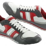 Diesel Long Term Gunner Y00326-PS973-H4709 White Grey Red Cow Leather Shoes Men
