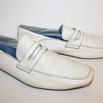 Cole Haan Men’s White Leather Slip On Loafer Driving Moccasins Size 12 M