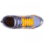 Diesel Mens Gunner Blue Orange Casual Leather Lace Up Sneakers Shoes
