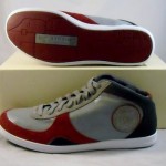 Diesel TELL Mens CASUAL Tennis shoes HI TOP Sneakers SIZE 13 NEW GRAY RED