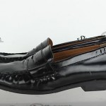 Mens Cole Haan Stylish Black Leather Loafers/Moccasins Shoes Sz. 5 M