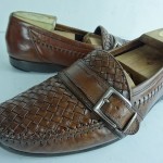 Cole Haan Bragano Mens Leather Dress Shoes Sz 9.5 M Brown Casual Slip On Loafers