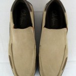 COLE HAAN NIKE AIR Mens TAN SUEDE Slip On DRIVING Shoe LOAFERS 11.5 M EUC