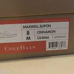 NEW COLE HAAN MEN MAXWELL SLIP ON 8 MENS LIGHT BROWN CRIMSON WATERPROOF LEATHER