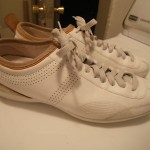 CLASSIC MENS HUGO BOSS GREAT BRITAIN LEATHER SNEAKER SHOES SZ 41/8