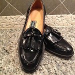 COLE HAAN BLACK LEATHER TASSLE LOAFERS MENS 9 1/2 D,M – MINT CONDITION