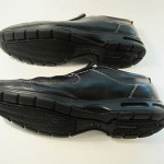 COLE HAAN  Mens 8   BLACK Leather Slip On LOAFER Shoes