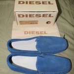 DIESEL suede leather loafers/driving shoes