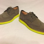 Cole Haan “Lunargrand” Wingtip Grey/Yellow Sz 10 $248 NEW!!