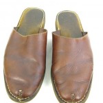 Cole Haan Country 12M Slides Slip Ons Sandals Mules Brown Leather Shoes 12 M