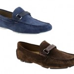 Hugo Boss Mens Casual Shoes Drefinno Slip On Suede Brown or Blue Leather Strap