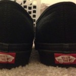 Authentic Black Canvas Vans Size 10.5