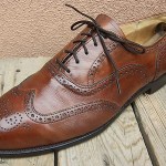 Cole Haan Mens Dress Shoes Sz Size 10.5D Brown Leather Casual Wing Tip Oxfords