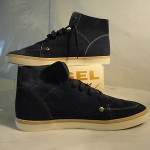 Diesel Blue Suede Sandoka Sneakers Men’s Size 10.5M Mrsp $130