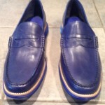 COLE HAAN Mens LunarGrand Penny Loafer Shoes Peacoat/Cobalt Leather Size 13