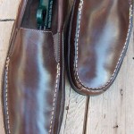 Cole Haan Mens Casual Dress Shoe Sz Size 15M Brown Leather Slip On Driver Loafer