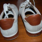 Cole Haan AIR COURT Oxfords Shoes Sneakers Mens 11.5 Ivory Leather Brown Trim