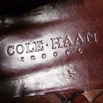8M Men Dark Brown COLE HAAN Resort Leather Woven Loafer