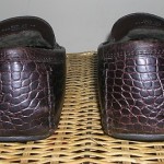 Cole Haan Men’s Brown Leather Moc Croc Loafer Slipper Shoes (Size 13)