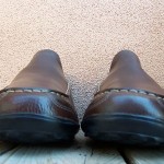 Cole Haan Mens Casual Dress Shoe Sz Size 15M Brown Leather Slip On Driver Loafer