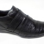 HUGO BOSS MENS BLACK LEATHER SNEAKERS SHOES SIZE 9
