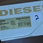 MEN DIESEL LOUNGE BLACK GREEN CLASSIC CASUAL US 7.5 NIB NO RESERVE