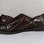 8M Men Dark Brown COLE HAAN Resort Leather Woven Loafer