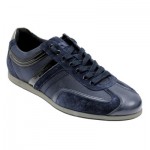 Hugo Boss Mens Sneakers Orange Label Silvans Dark Blue Leather/Suede Lace Up
