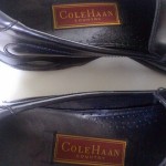 Mens Cole Haan Country Nike Air Shoes Size 10 M Black Leather Loafers Slip On