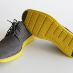 NEW Cole Haan Nike LunarGrand Wingtip Men’s Shoes Charcoal Grey Suede Volt