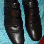 MEN’S HUGO BOSS SNEAKER SHOES BLACK COLOR SZ.48 USA 13.5  MADE ITALY