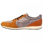 Diesel Mens A-head Gray Brown Casual Lace Up Sneakers Shoes