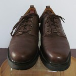 Mens sz 10 M brown leather Timberland lace tie oxford casual work shoes