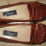 Mens Bragano by Cole Haan Brn All Leather Italian Loafers sz 7.5 M