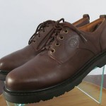 Mens sz 10 M brown leather Timberland lace tie oxford casual work shoes