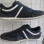 HUGO BOSS ORANGE  SIMBAD III NAVY BLUE LEATHER 747476982873 MEN WALKING SHOES 9