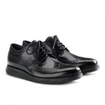 Cole Haan LunarGrand Long Wingtip in Black / Black Men’s Size 8.5