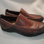 Men’s Cole Haan Nike Air Size 11 Brown Leather Slip On Loafers