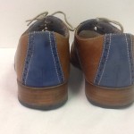Cole Haan Air Colton Saddle Oxfords Mens Leather Cognac Blue Shoes Size 9