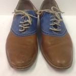 Cole Haan Air Colton Saddle Oxfords Mens Leather Cognac Blue Shoes Size 9