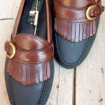 Cole Haan Mens Casual Dress Shoe Size 11.5M Black Brown Leather Slip On Loafers