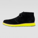 Mens Cole Haan LunarGrand Chukka Boot, Navy/Yellow sz 6.5 -16