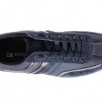 Hugo Boss Mens Sneakers Orange Label Silvans Dark Blue Leather/Suede Lace Up