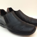 Mens COLE HAAN Black LEATHER Slip On LOAFERS Dress SHOES 10.5 M