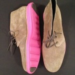 Cole Haan Lunargrand Chukka Mens 9 Light Light Brownish Gray Pink Lunarlon Suede