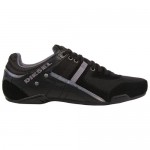Diesel Mens Korbin II Black Casual Lace Up Sneakers Shoes