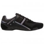 Diesel Mens Korbin II Black Casual Lace Up Sneakers Shoes